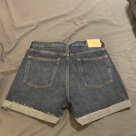 NWT Everlane Vintage Indigo Denim Short Organic Cotton Size 28 - Picture 5 of 6